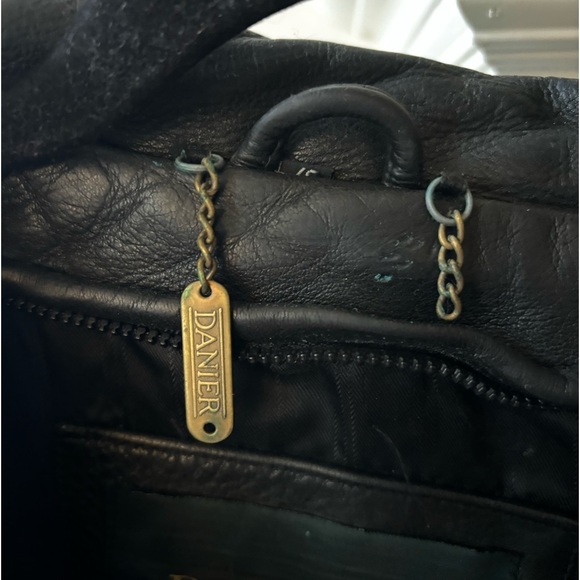 Men's Black Leather Jacket - Picture 5 of 11